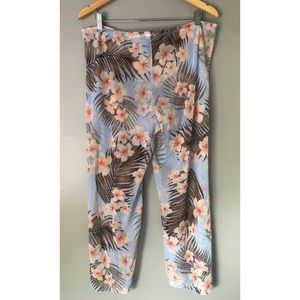 Sheer Floral Pants
